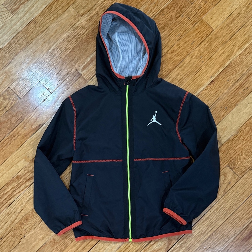 Jordan Kids Black and Orange Jacket